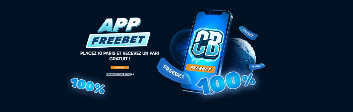 Offre de free bet exclusive dans l'application mobile Coldbet